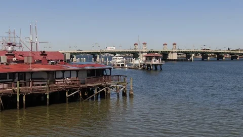 Aerial of St. Augustine, Florida Stock Footage 104775433