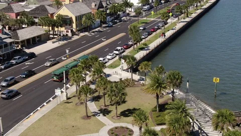 Aerial of St. Augustine, Florida Stock Footage 104776258