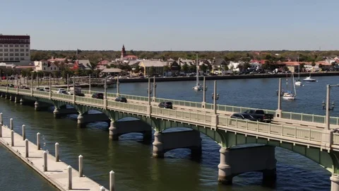 Aerial of St. Augustine, Florida Stock Footage 104776588