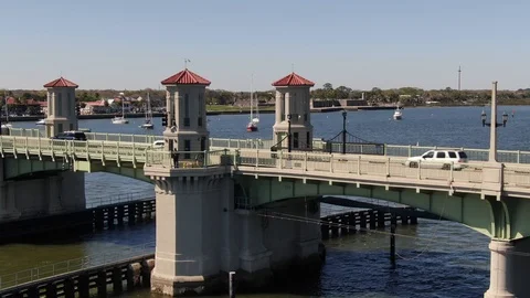 Aerial of St. Augustine, Florida Stock Footage 104778170