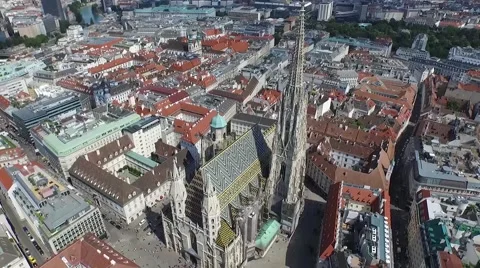 Aerial St. Stephen's Cathedral Stock Footage 59909598
