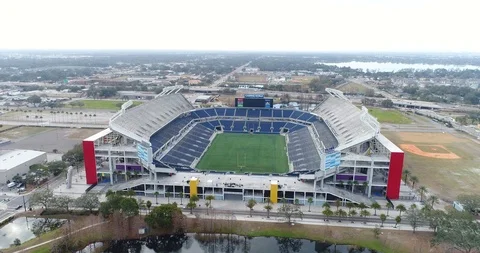 Aerial - The Stadium Stock Footage 91704964