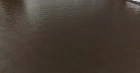 Aerial starting with river tyne to full view gateshead millenium bridge Stock Footage 159137910