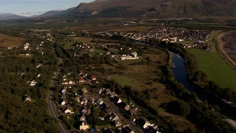 Aerial steam train Stock Footage 125366877