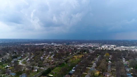 Aerial Storm Clouds Stock Footage 98264861