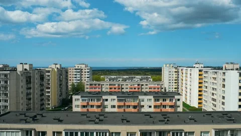 Aerial street view of Katleri and Paasik... | Stock Video | Pond5