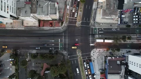 An Aerial Street View Left to Right Stock Footage 159032848