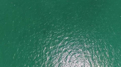 AERIAL STRIGHT DOWN ANGLE OVER WATER TO PIER TO BUILDING Video stock 52514542