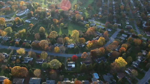 Aerial of Suburbs 스톡 동영상 611996