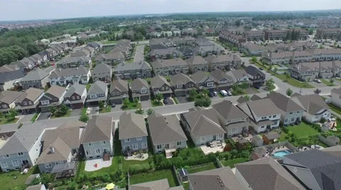 Aerial of suburbs 動画素材 52081253