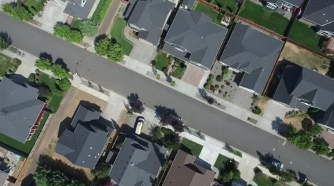 Aerial Suburbs Stock Footage 68802501