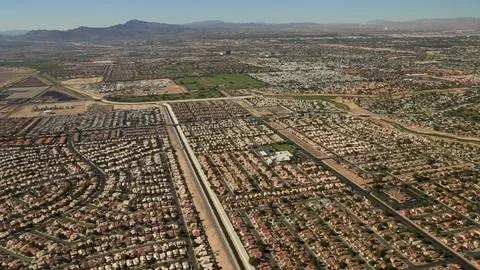 Aerial of a Suburbs in the US Stock Footage 231276776