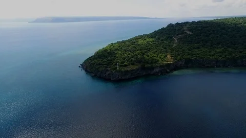 Aerial Summer Beach Video stock 122098211