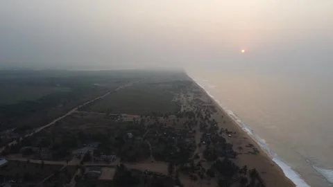 Aerial Sunrise Stock Footage 299837168