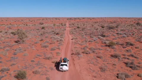 Aerial of Sunrise in the Outback Video stock 147497239