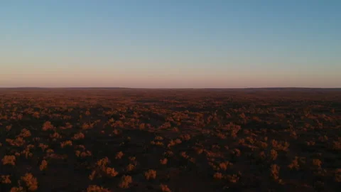Aerial of Sunrise in the Outback Video stock 147499042