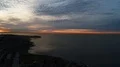 Aerial Sunrise Over California Shoreline 4k or 4k+ Resolution