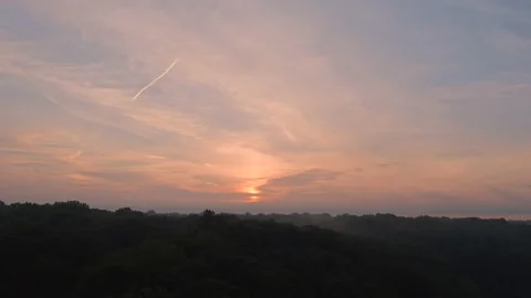 Aerial Sunrise Static Stock-Footage 138775207