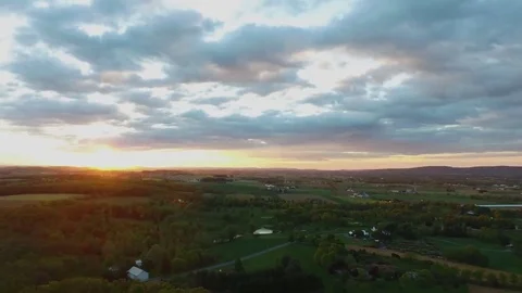 Aerial Sunrise Timelapse Stock Footage 75180824