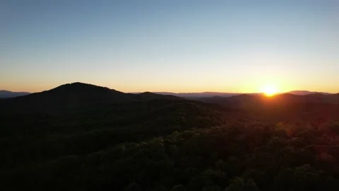Aerial Sunset Stock Footage 221112364