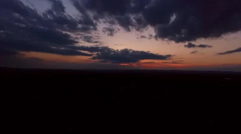 Aerial Sunset Pan Video stock 51663533