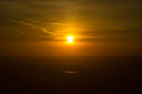 Aerial sunset Stock Photos