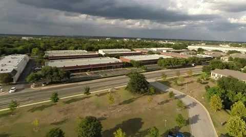 Aerial sunset before a storm Stock-Footage 41797570
