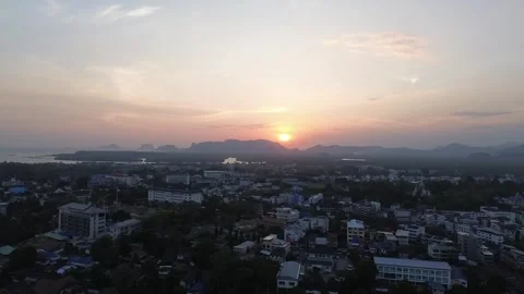 Aerial Sunset View Видео 264714717