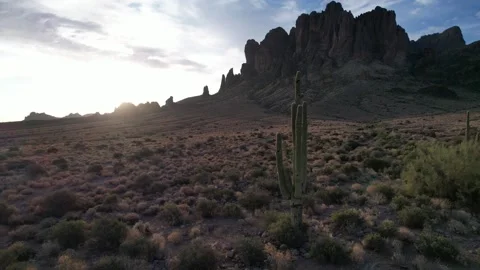 Aerial Superstition Mountains Stock Footage 249976155