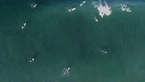 Aerial Surfing Stock Footage 79470309