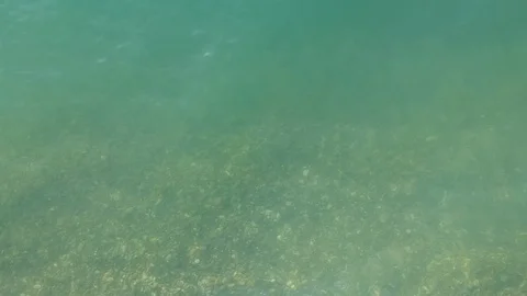 Aerial survey from a drone over the surface of the sea Stock Footage 106604928