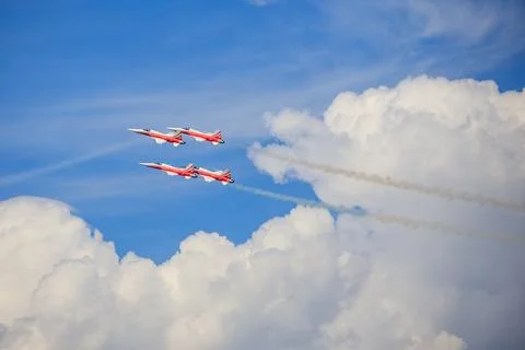 Aerial Symphony: Flight Elegance Stock Photos