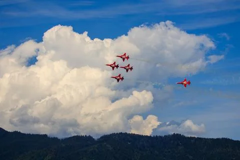 Aerial Symphony: Flight Elegance Stock Photos