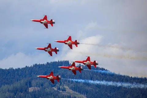 Aerial Symphony: Flight Elegance Stock Photos
