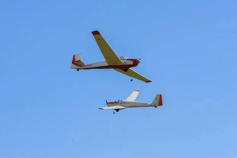 Aerial Symphony: Flight Elegance Stock Photos