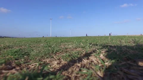 Aerial takeoff over beachfront Stock Footage 134909161