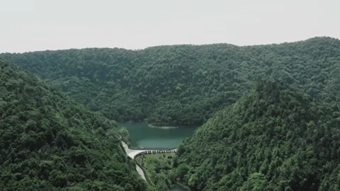 Aerial Taohua Mountain Video stock 166014628
