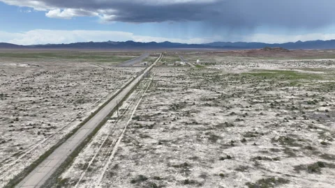 Aerial Tekoi solid fuel rocket motor test complex Utah pull 5 4K 스톡 동영상 243482750