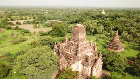 Aerial temples Bagan Stock Footage 249955254