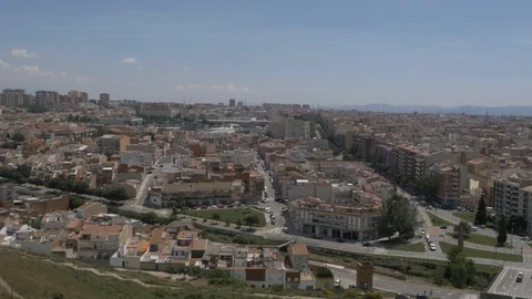 Aerial Terrassa sideways Vidéo 99455005