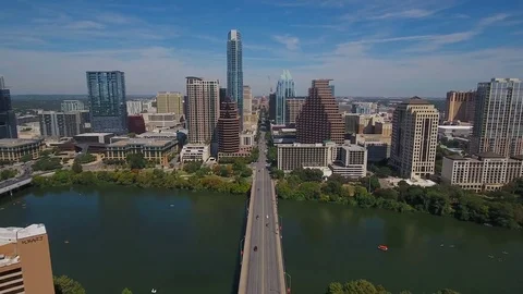 Aerial Texas Austin September 2016 4K Stock Footage