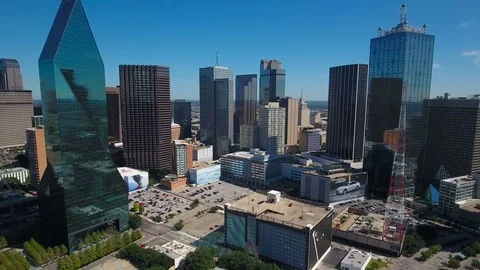 Aerial Texas Dallas September 2016 4K Stock Footage