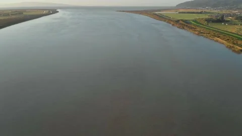 Aerial: Thames river, Coromandel, New Zealand 库存影片 147167112