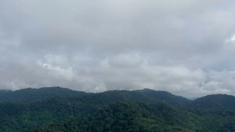 Aerial time lapse of clouds forming in sky Stock Footage 118497837