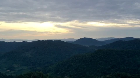 Aerial time lapse of clouds forming in sky Stock-Footage 118782356