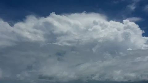Aerial time lapse of clouds forming in sky Stock Footage 132859668