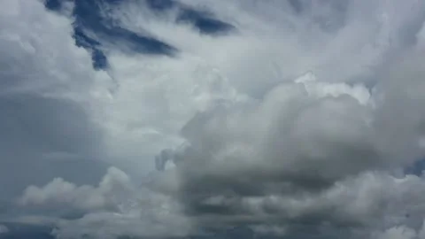 Aerial time lapse of clouds forming in sky Stock Footage 133026325