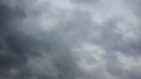 Aerial Time Lapse of Rolling Dark Clouds in Sky 4K UHD Stock Footage 319643345