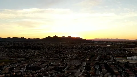 Aerial Time-Lapse Sunset Stock-Footage 219594069