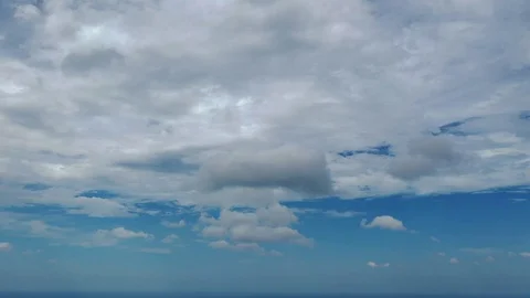 Aerial Time lapse video of clouds Stock Footage 120378767
